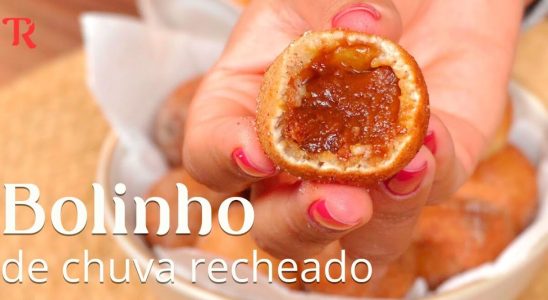 bolinho de chuva recheado