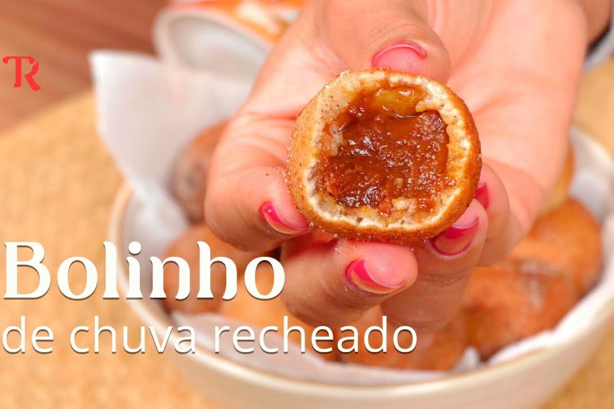 bolinho de chuva recheado