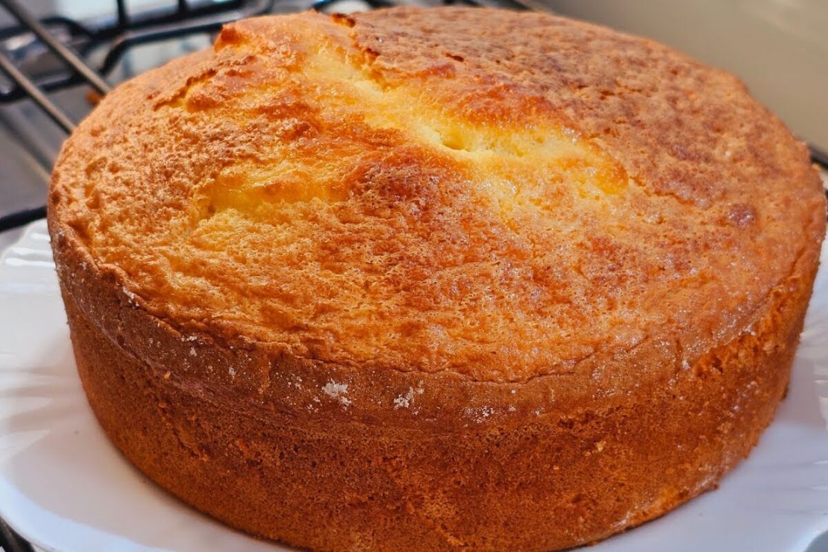 Bolo algodão sem trigo leve e macio que vai fazer sucesso na mesa de café da manhã 162 bolo algodão sem trigo