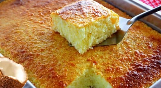 bolo cocada sem farinha