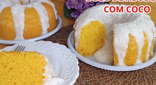 bolo de abóbora com coco
