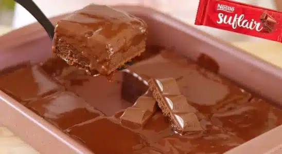 bolo de chocolate suflair