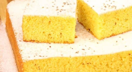 bolo de fubá caipira