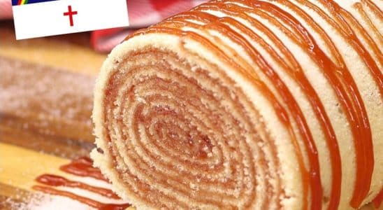 bolo de rolo com goiabada