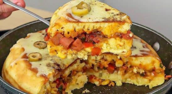 cachorro quente de frigideira