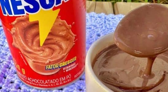 chocolate quente com nescau
