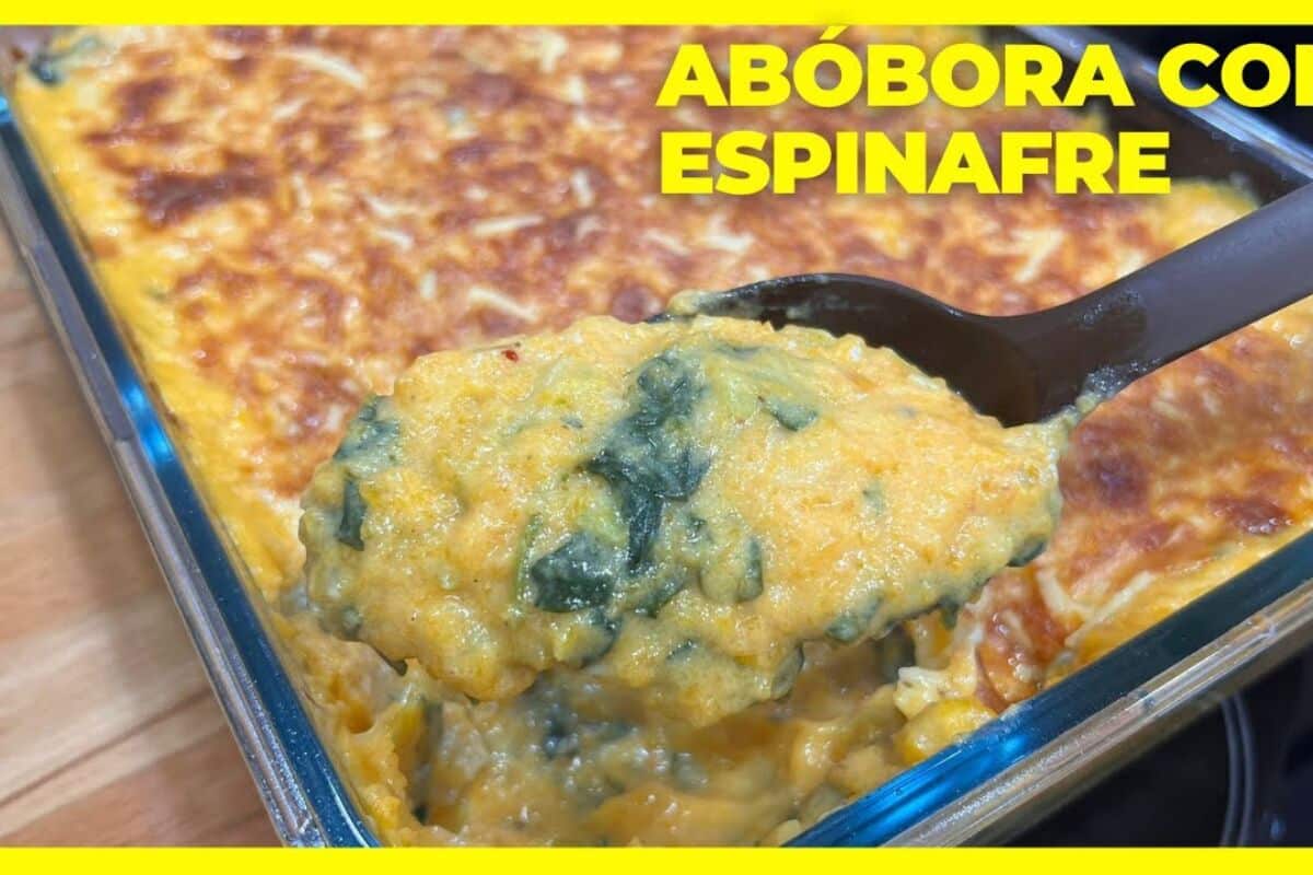 Creme de abóbora com espinafre nutritivo e delicioso para servir no jantar 3 creme de abóbora com espinafre