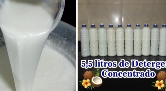 detergente de coco caseiro