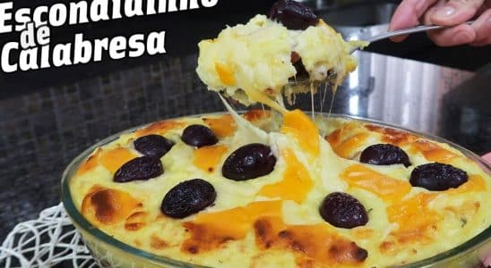 escondidinho de calabresa