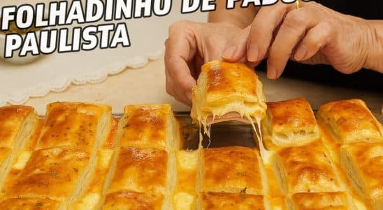 folhado de presunto e queijo