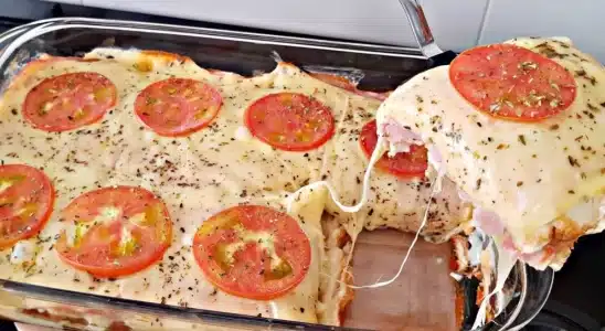 Lanche de forno completo e muito gostoso que faço aqui em casa toda semana 1 lanche de forno