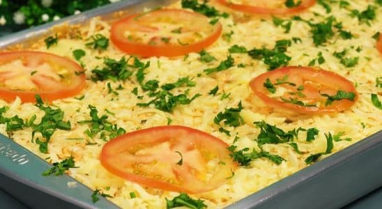 lanche de forno sem massa