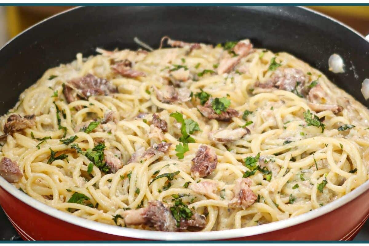 macarronada de sardinha