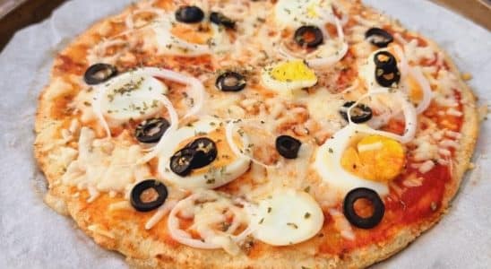 massa de pizza low carb