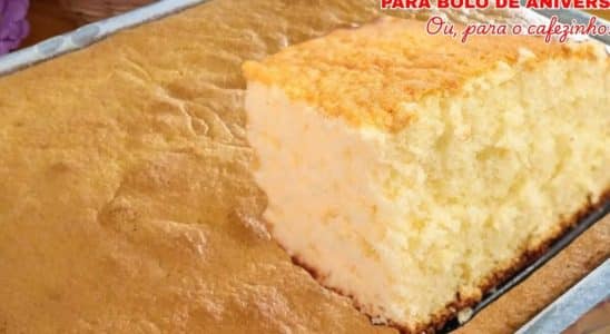 massa para bolo de aniversário