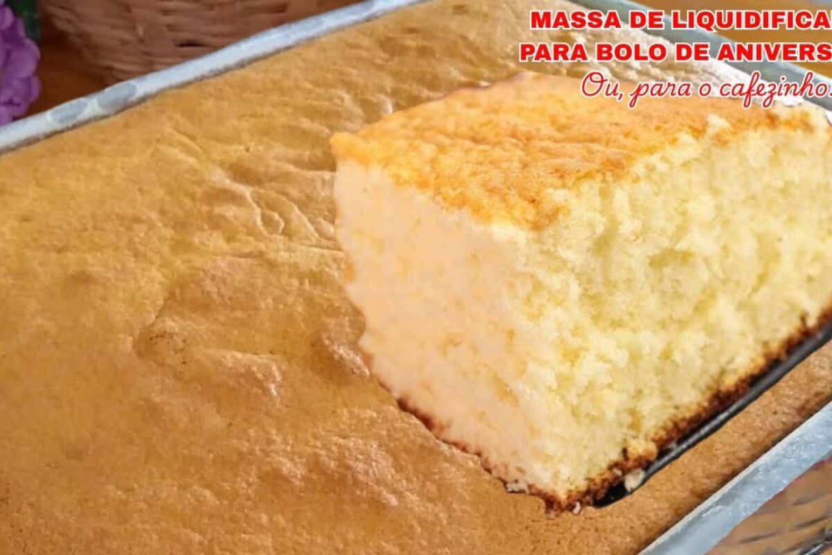 massa para bolo de aniversário