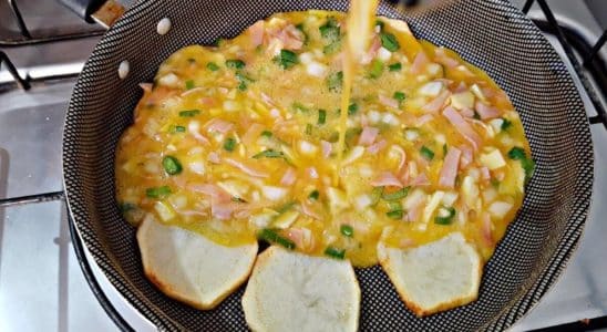 omelete com batatas