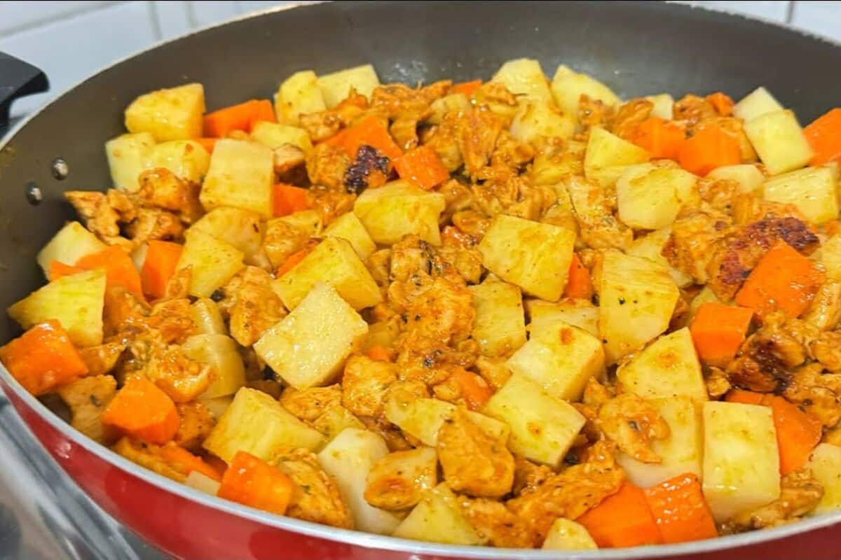 picadinho de frango com legumes