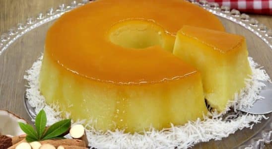 pudim de mandioca com coco