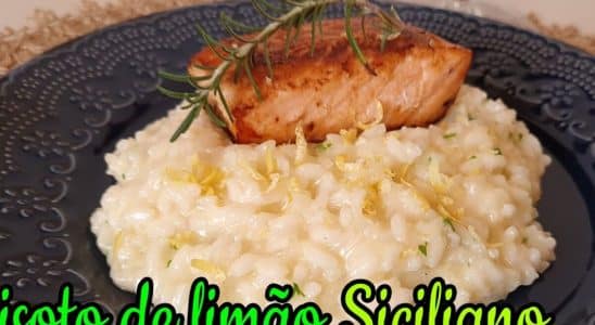 risoto de limão siciliano