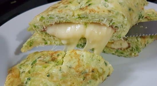 rocambole de abobrinha