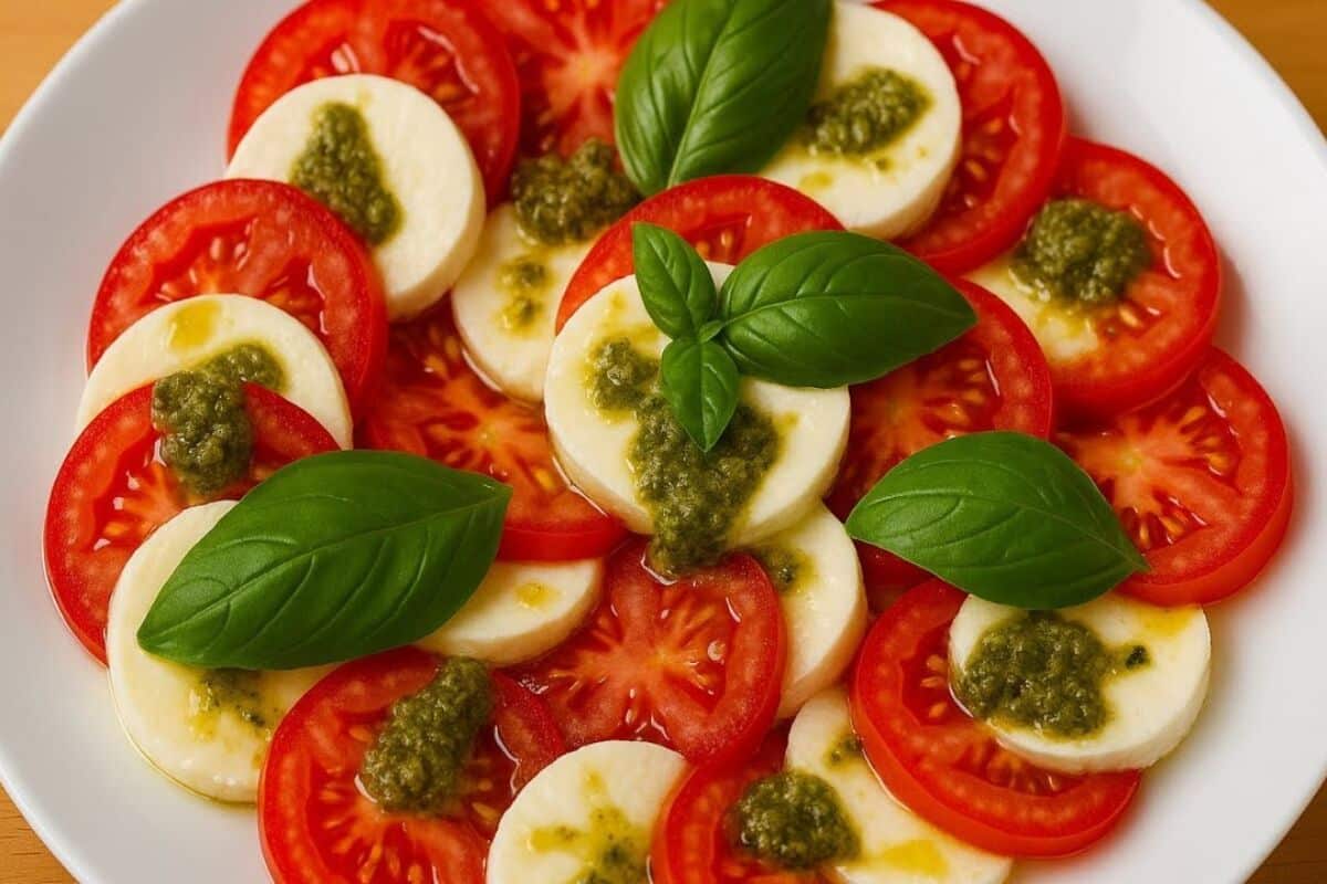 Salada caprese refrescante com aquele sabor que vai surpreender todo mundo no almoço ou jantar 5 salada caprese