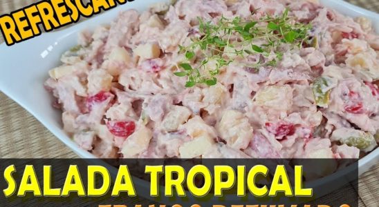 salada de frango