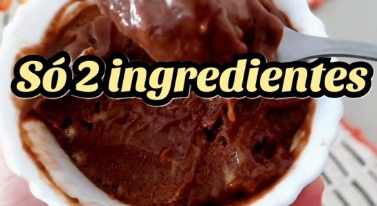 sobremesa com 2 ingredientes