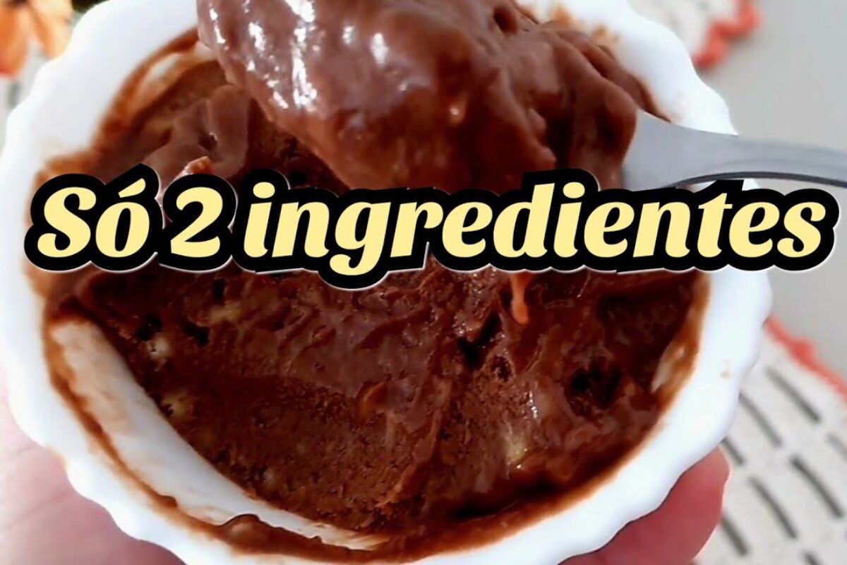 sobremesa com 2 ingredientes