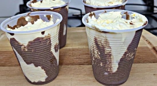 sobremesa de maracujá com chocolate