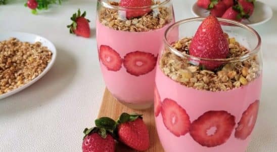 sobremesa de morango