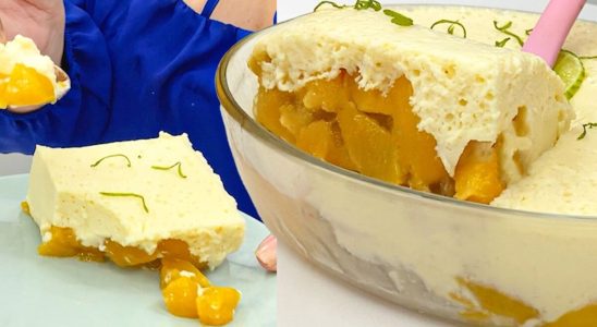 sobremesa de pêssego