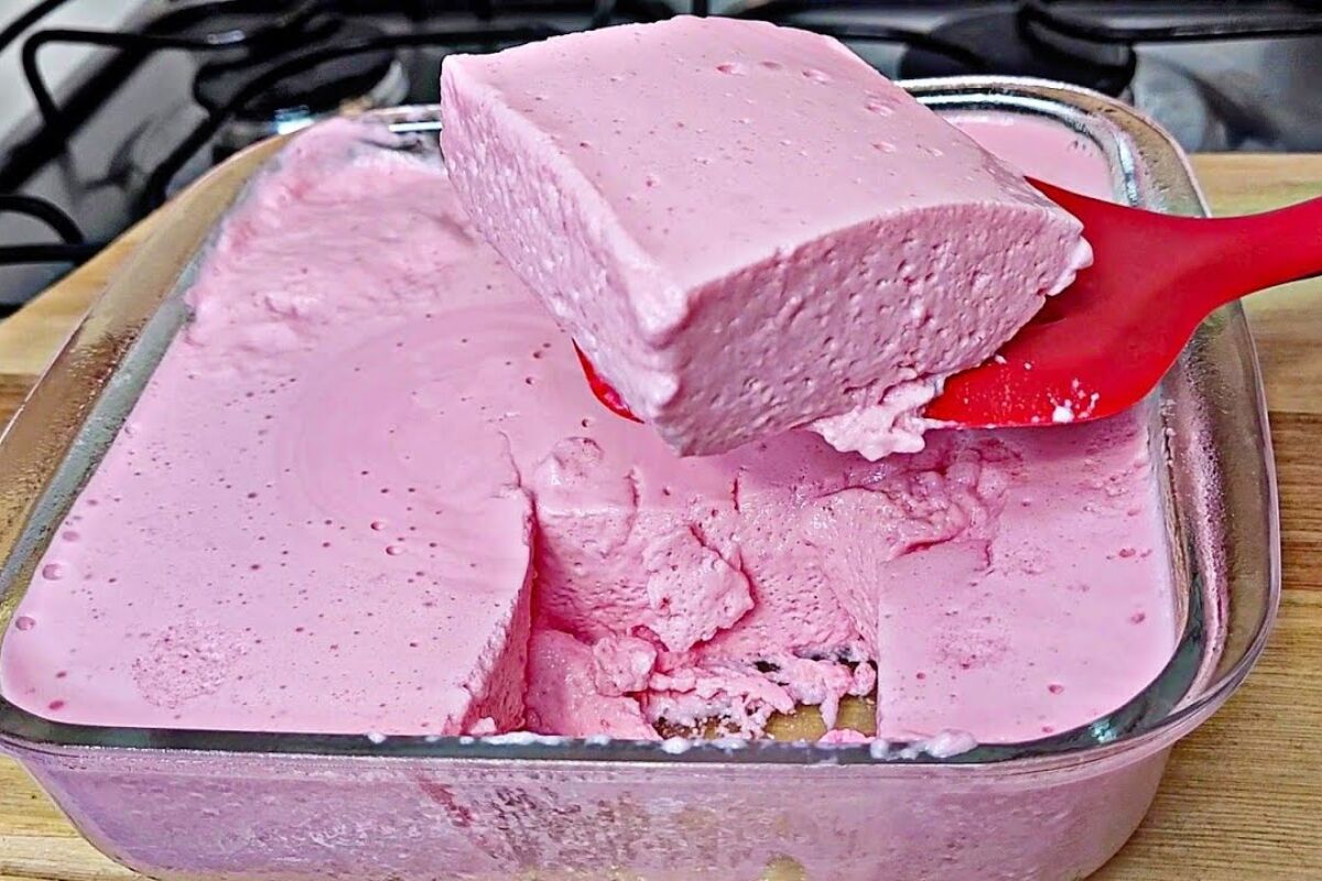 sobremesa fácil de morango