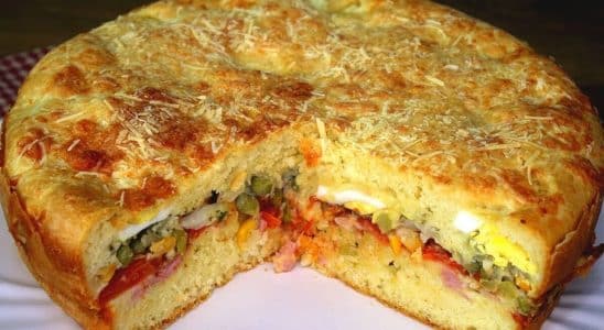 torta salgada à portuguesa