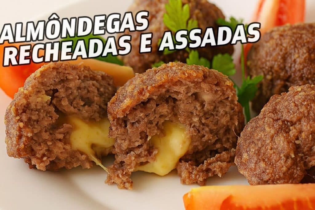 ALMÔNDEGA RECHEADA DE FORNO