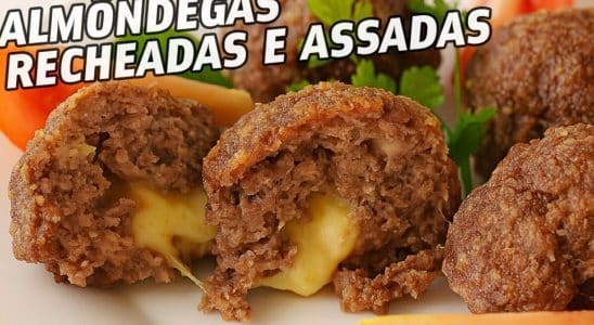 ALMÔNDEGA RECHEADA DE FORNO