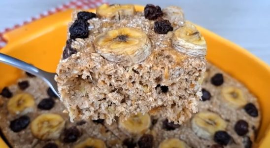 bolo de banana com aveia