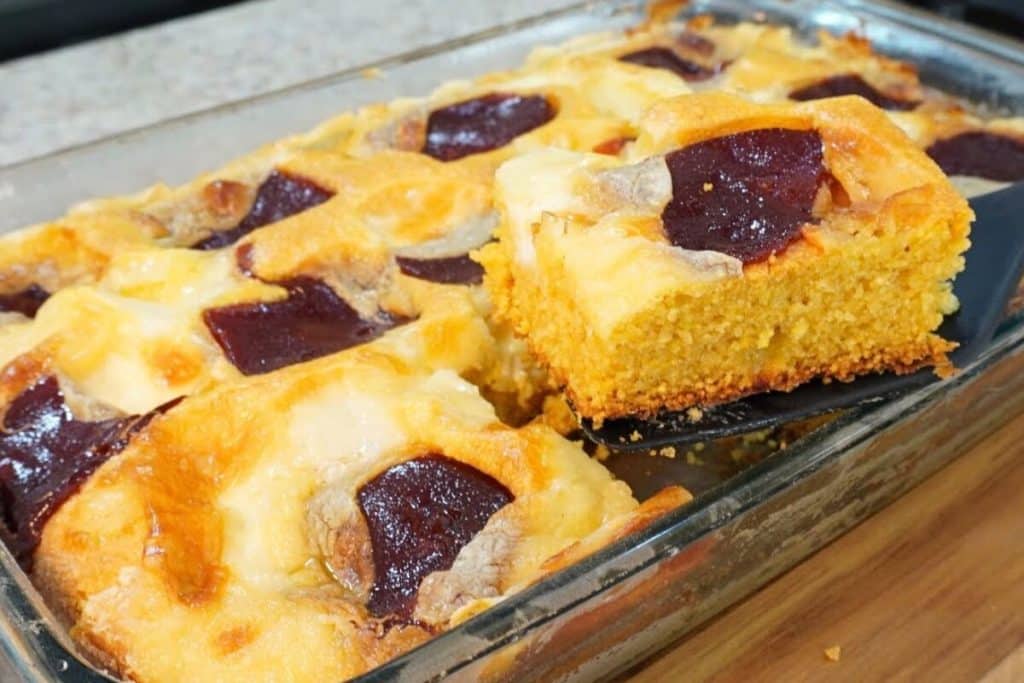 BOLO DE FLOCÃO DE MILHO