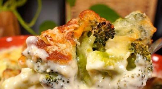 Brócolis gratinado