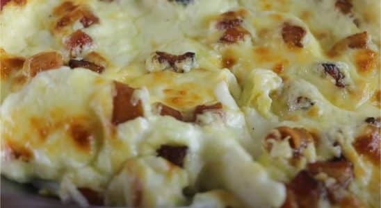 ovos com creme de batata