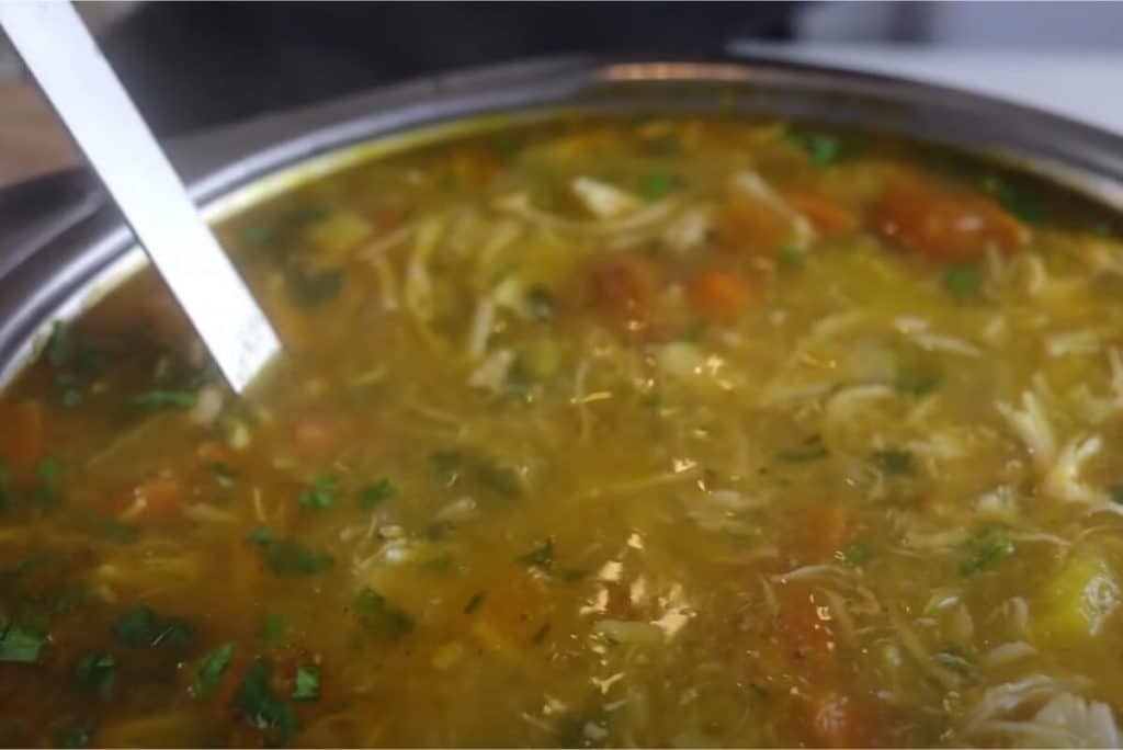 sopa de mandioquinha