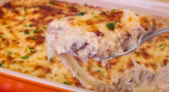 TILÁPIA CREMOSA COM BATATA