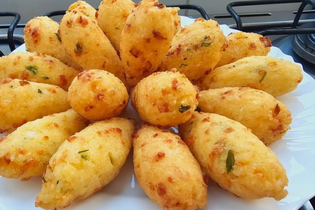 bolinho de arroz sequinho