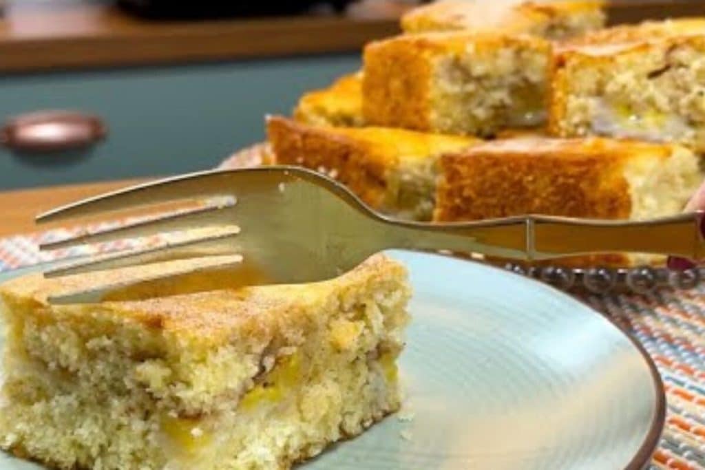 bolo de banana com canela