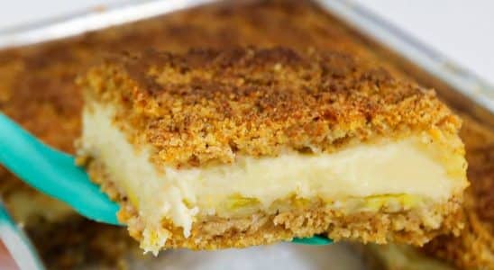 bolo de banana cremoso