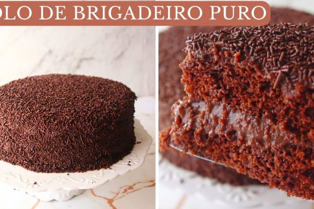 bolo de brigadeiro puro