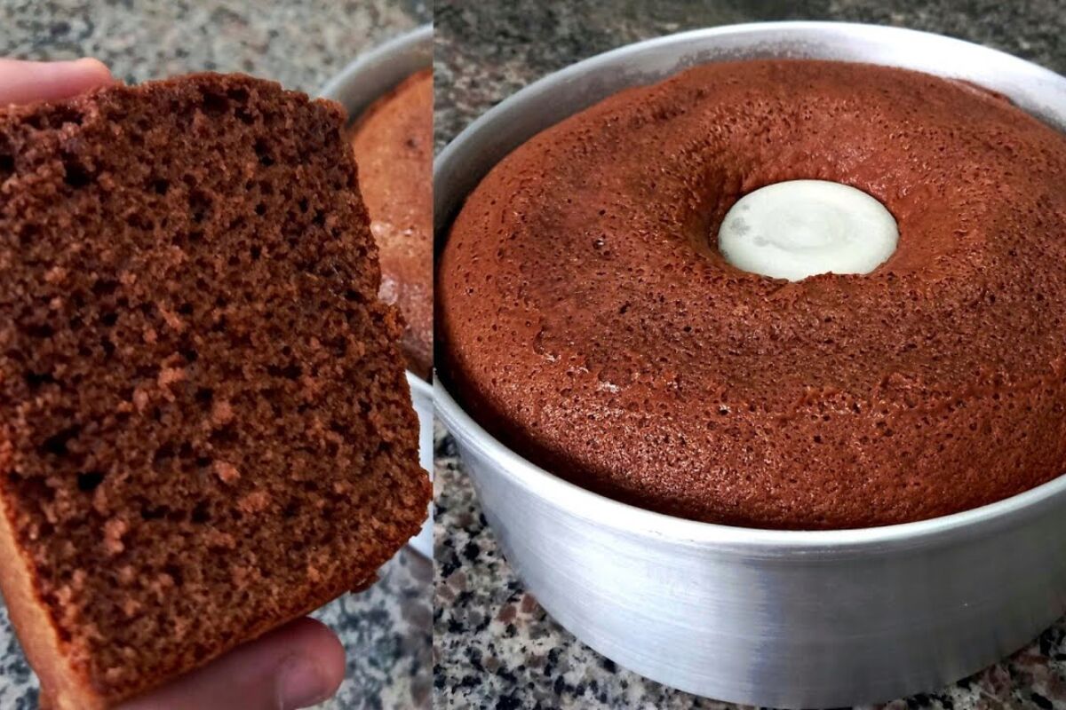 bolo de chocolate de liquidificador