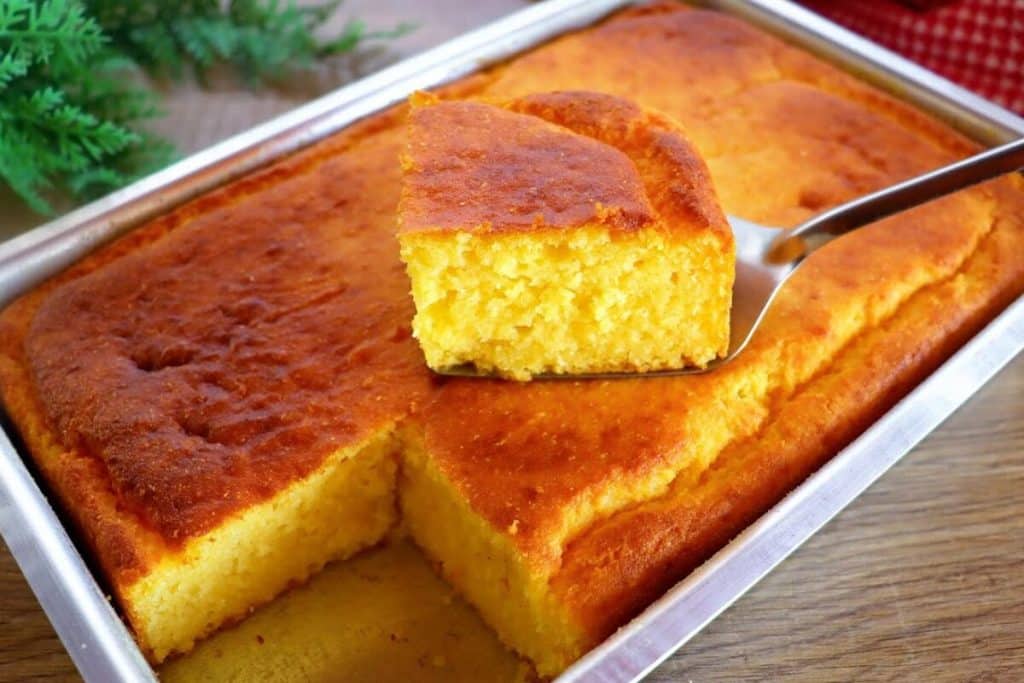 bolo de fubá cozido