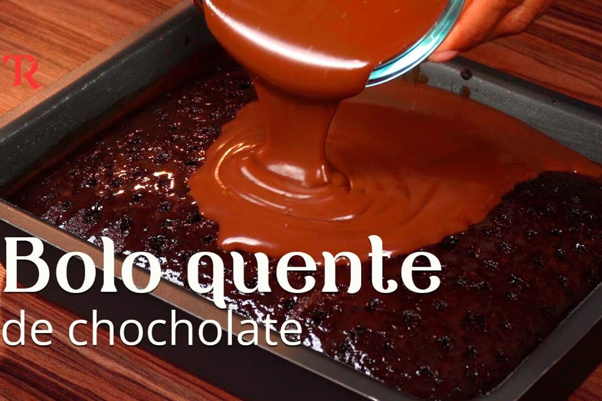 bolo quente de chocolate