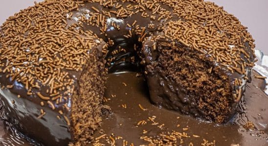 bolo vulcão de chocolate